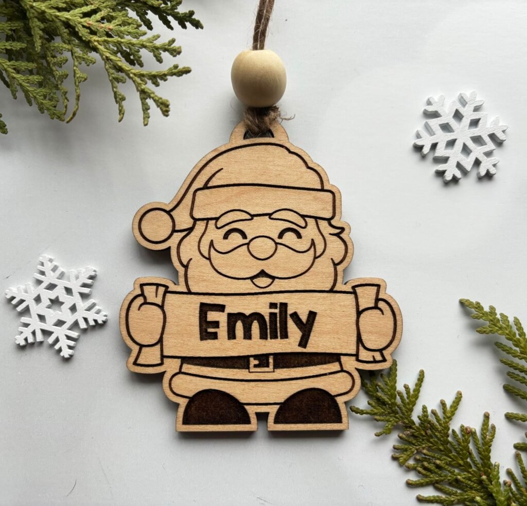 Personalised Christmas Decorations Santa