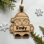 Personalised Christmas Decorations Santa