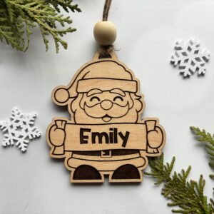 Personalised Christmas Decorations Santa