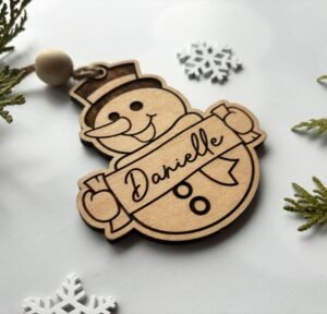 Personalised Christmas Decoration Snowman