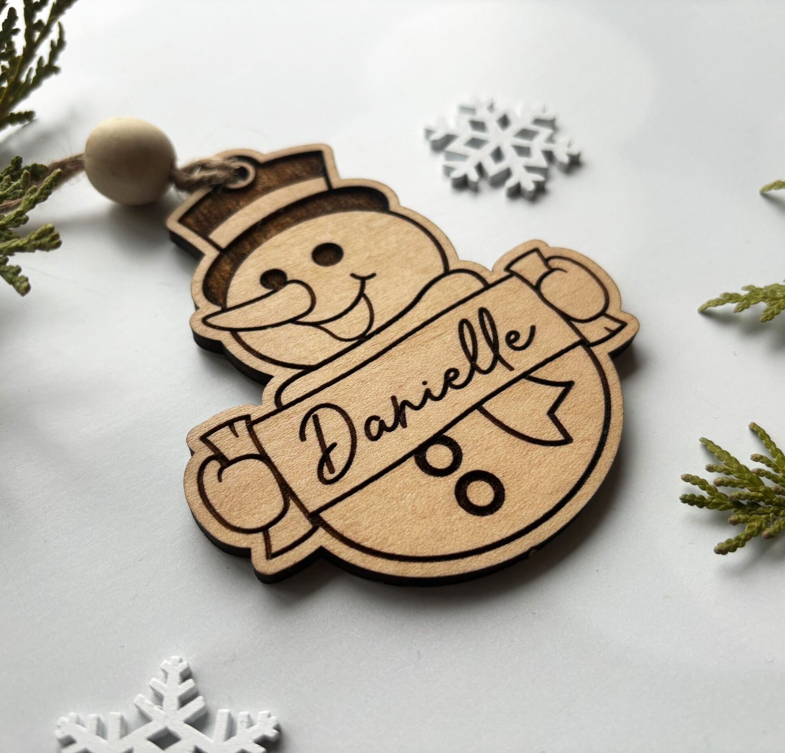 Personalised Christmas Decoration Snowman