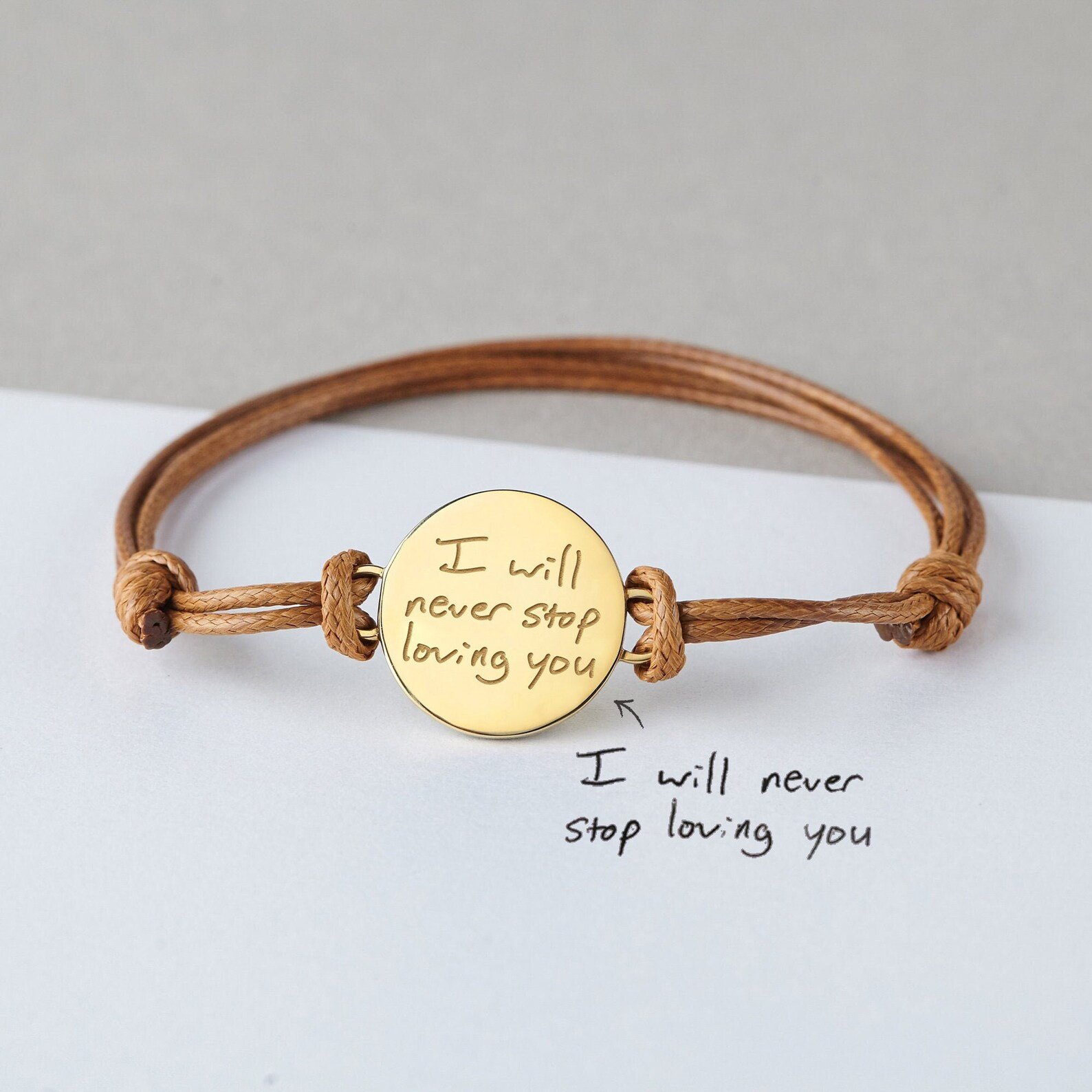 Engraved Handwriting Bracelet 2