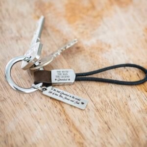 Personalised Men's Keyring
