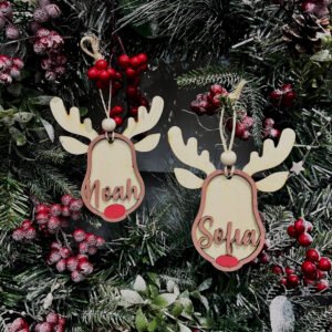 Kalėdinė elnio dekoracija